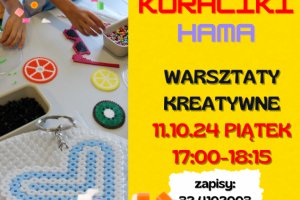 Plakat - warsztaty kreatywne w Bibliotece